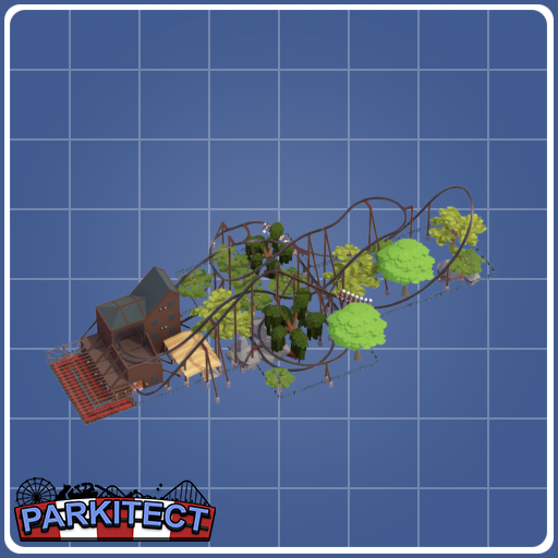 A coaster in the woods