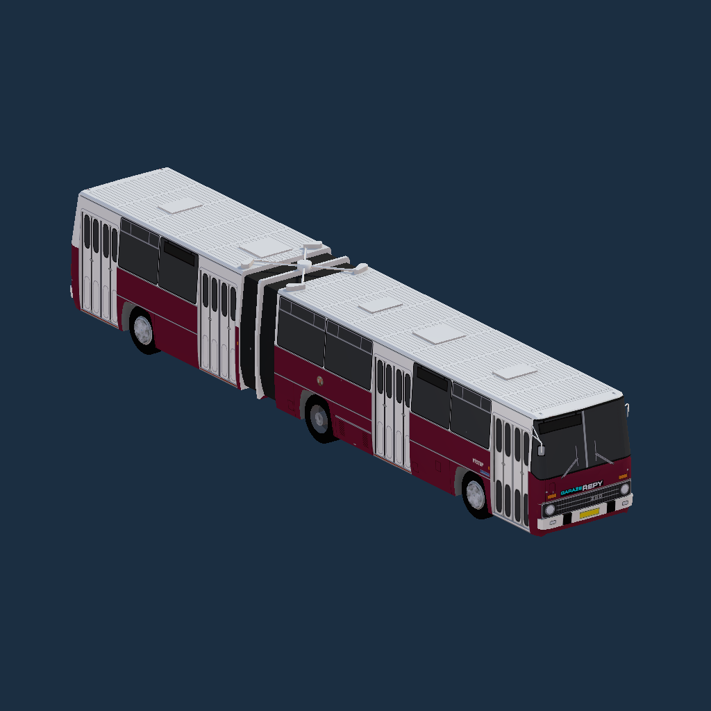 Prague (early 1990s, Řepy depot) - Ikarus 280.08