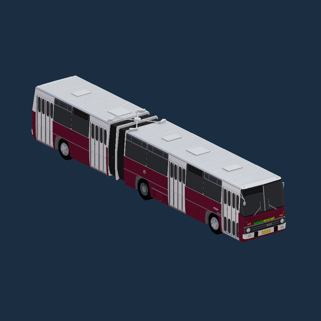 Prague (early 1990s, Hostivař depot) - Ikarus 280.08