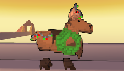 Green Holiday Moose