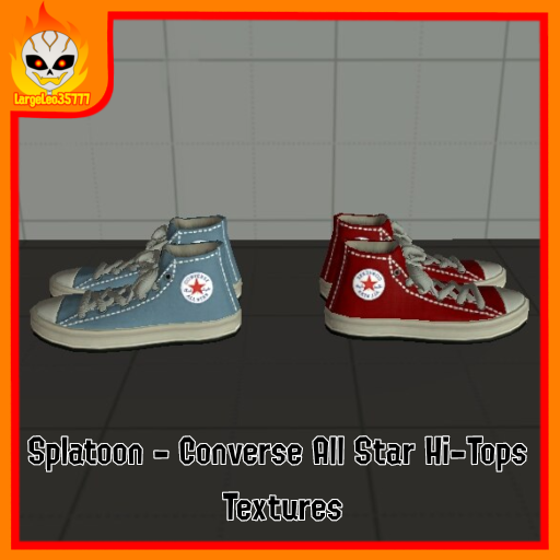 Splatoon - Converse All Star Hi-Tops Textures