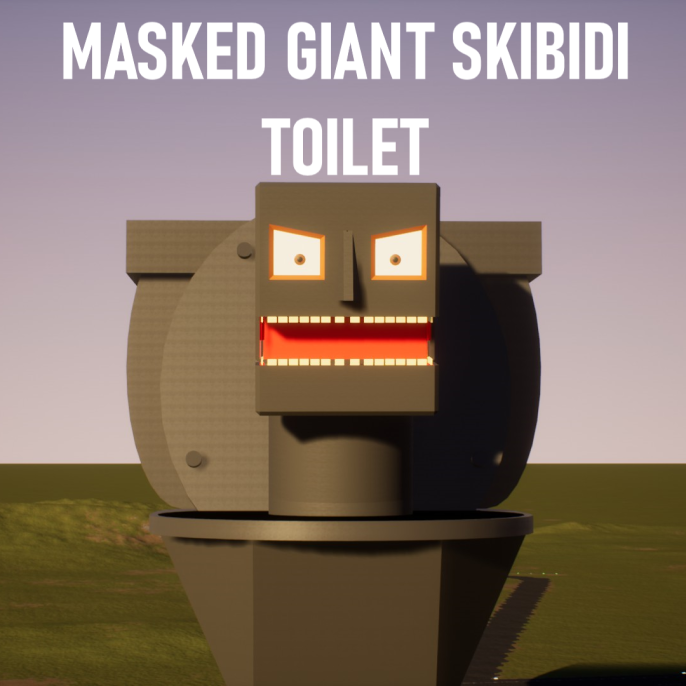 Giant Masked Skibidi Toilet! Skibi