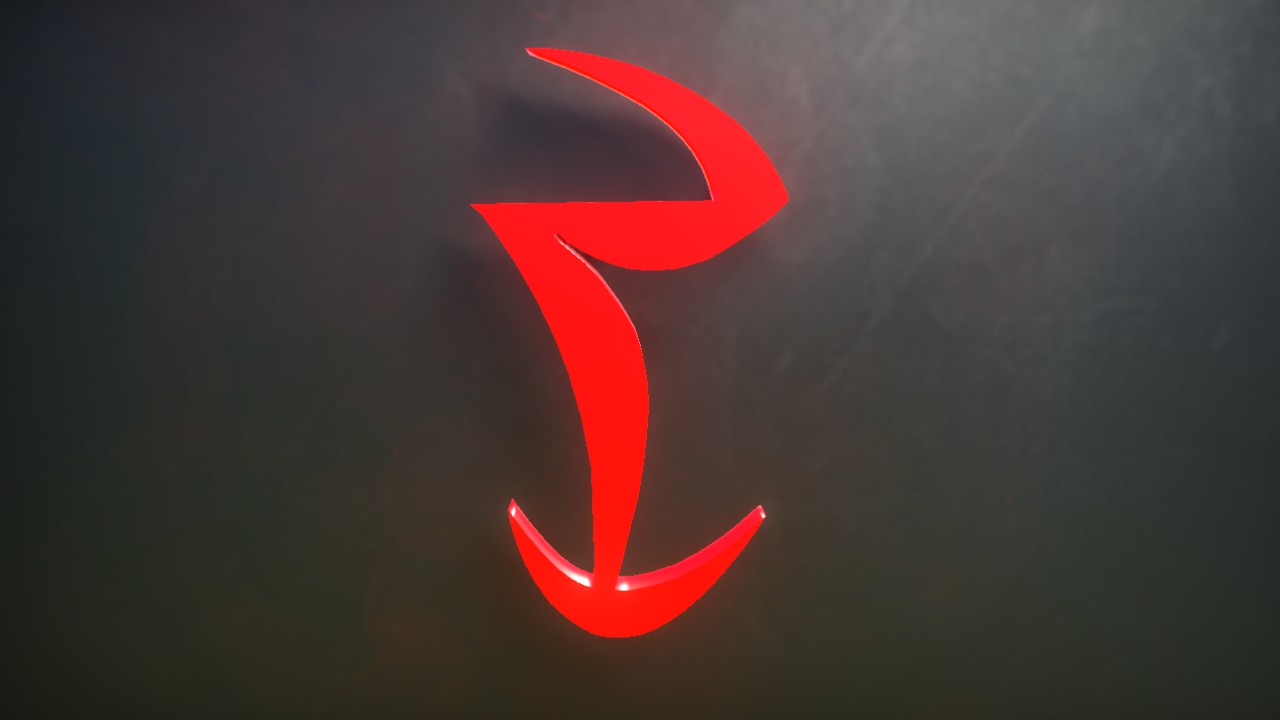 Daedra Font Letter T 1m Lit Flexicolor