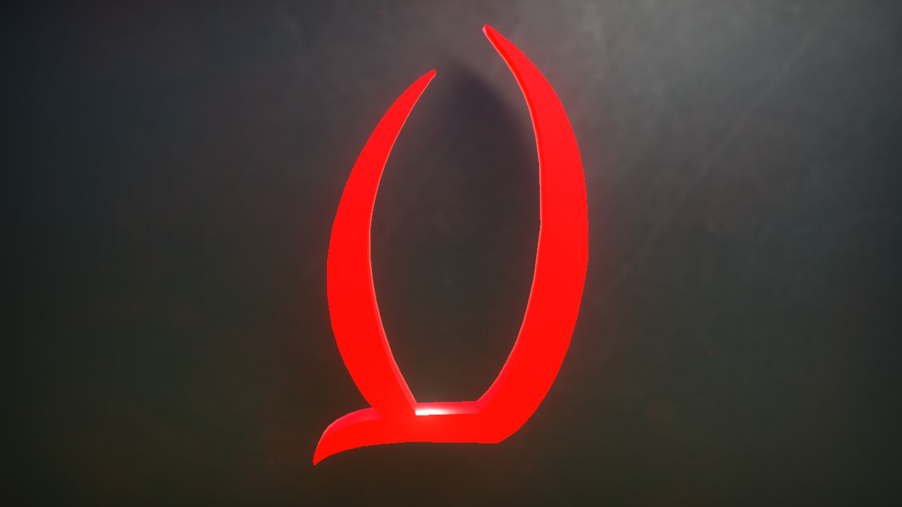 Daedra Font Letter X 1m Lit Flexicolor