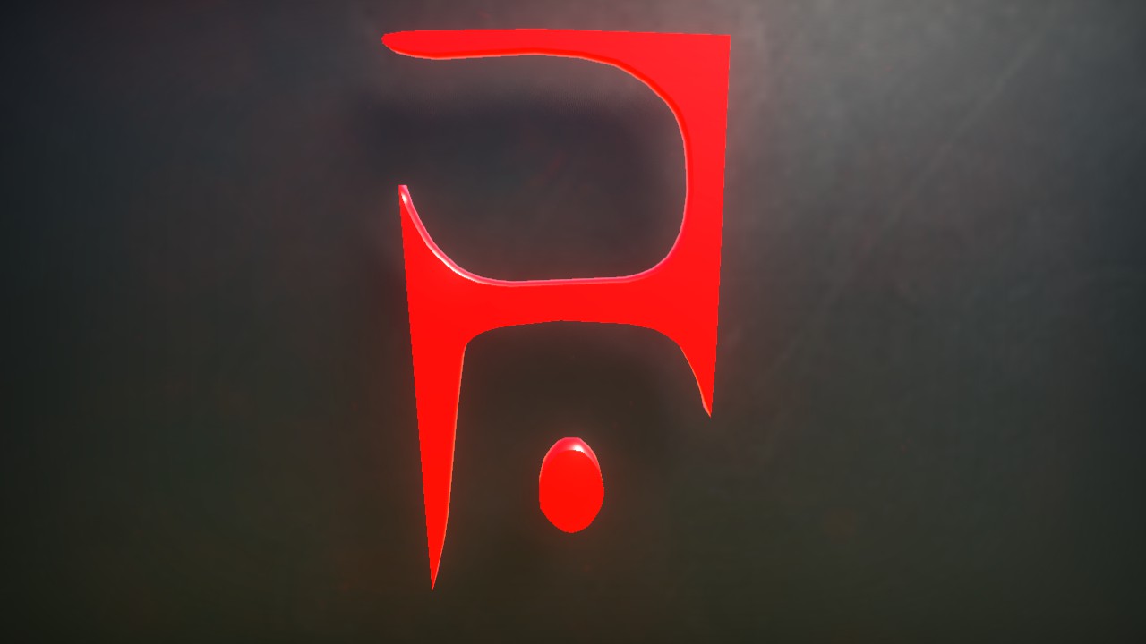 Daedra Font Letter Y 1m Lit Flexicolor