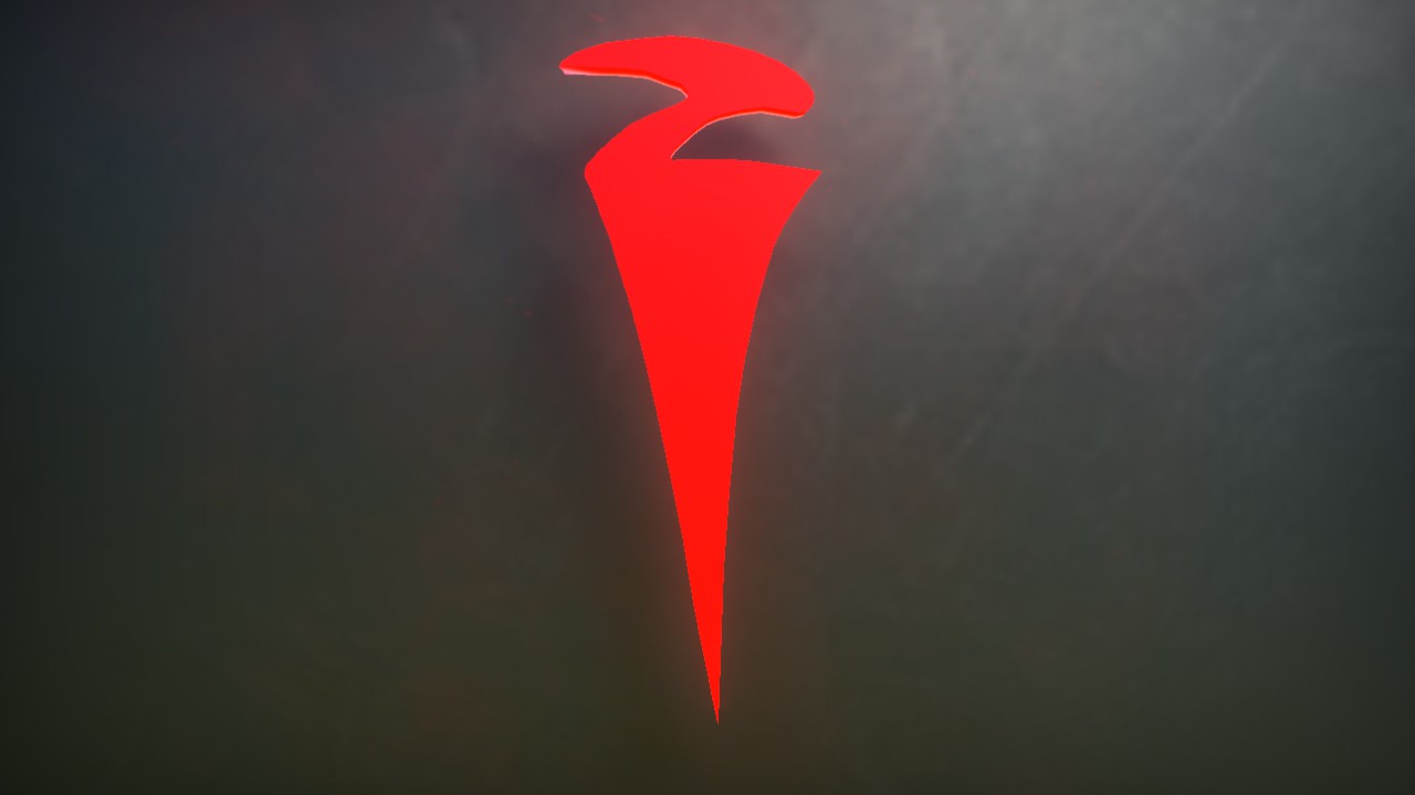 Daedra Font Letter Z 1m Lit Flexicolor