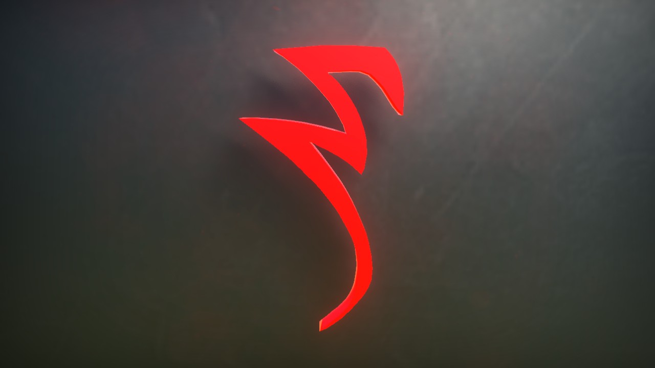 Daedra Font Letter S 1m Lit Flexicolor