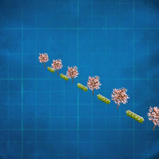 6 cherry trees