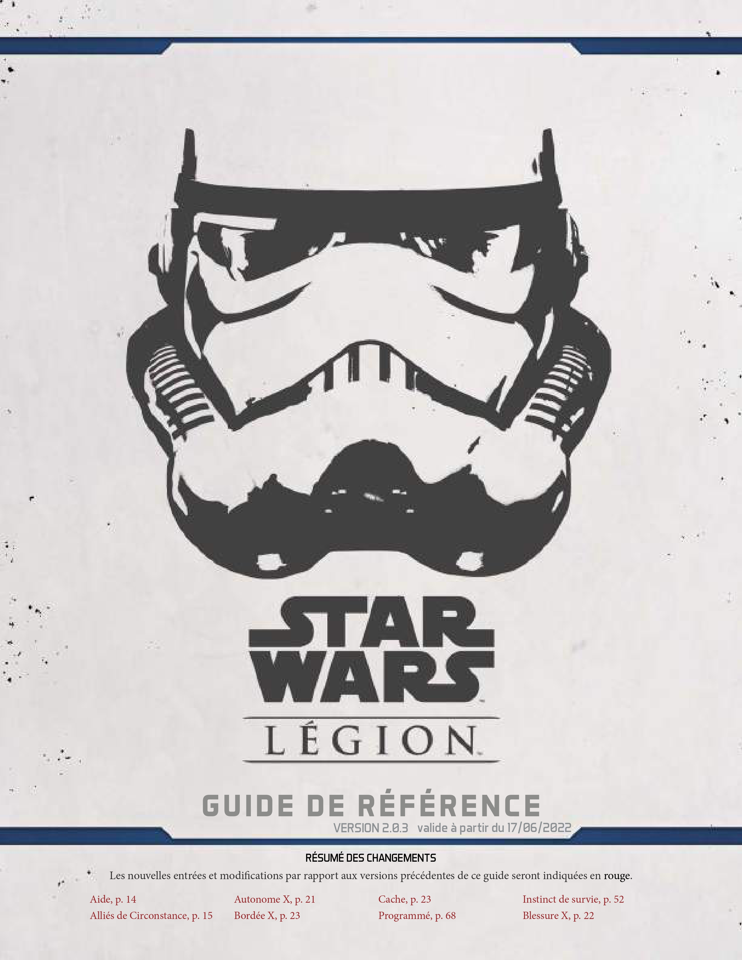 Star Wars Legion - Livres de règles FR + Divers documents en FR (cartes de rappels, erratas, etc) preview