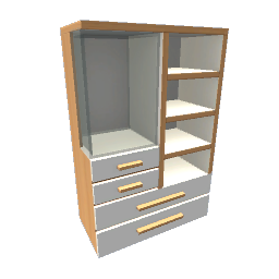 TS4 Shelf with vitrine