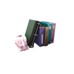 TS4 Books with bunny - pink