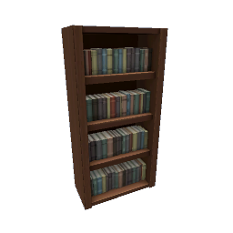 TS4 Sectional bookcase, full - medium wood - 1