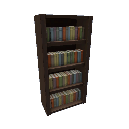 TS4 Sectional bookcase, full - dark wood - 2