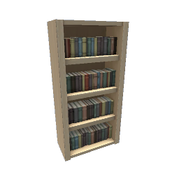 TS4 Sectional bookcase, full - light wood - 1