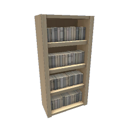 TS4 Sectional bookcase, full - light wood - 2