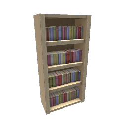 TS4 Sectional bookcase, full - light wood - 3