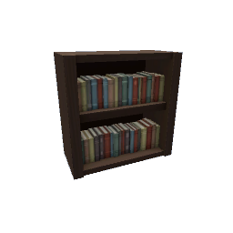 TS4 Sectional bookcase, half - dark wood - 1