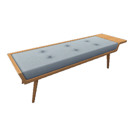 TS4 Modern ottoman - white
