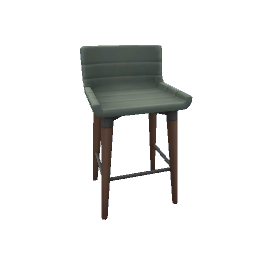 TS4 Cushioned bar chair - green