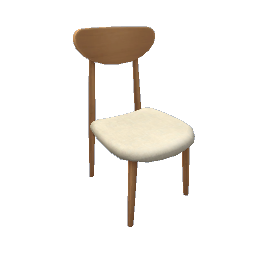 TS4 Simple dining chair - natural white