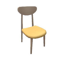 TS4 Simple dining chair - yellow