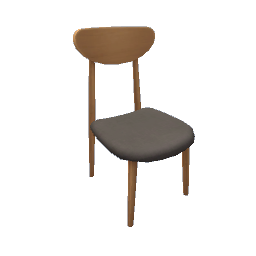 TS4 Simple dining chair - black