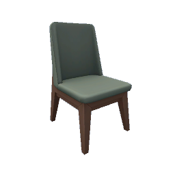 TS4 Cushioned dining chair - green
