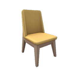 TS4 Cushioned dining chair - yellow
