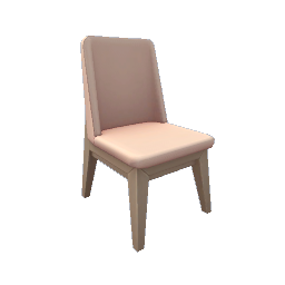 TS4 Cushioned dining chair - pink