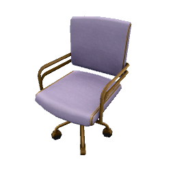 TS4 Office chair with metal accents - purple