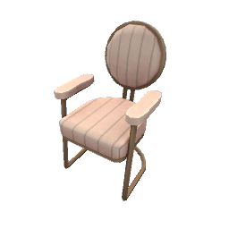 TS4 Dining chair with metal accents - pink