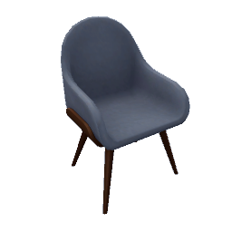 TS4 Modern dining chair - blue