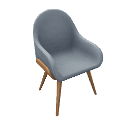 TS4 Modern dining chair - light blue
