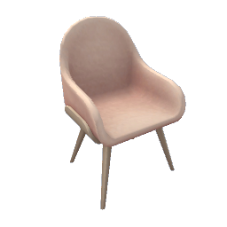 TS4 Modern dining chair - light pink