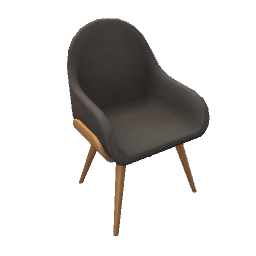 TS4 Modern dining chair - black