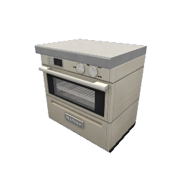 TS4 Modern kitchen set 1, oven - white