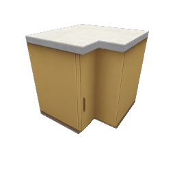 TS4 Modern kitchen set 2, corner counter - yellow