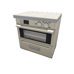 TS4 Modern kitchen set 2, oven - white