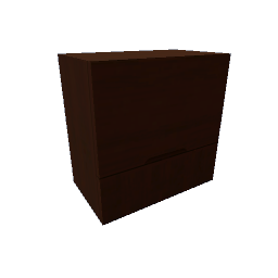 TS4 Modern kitchen set, cabinet - dark wood