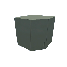 TS4 Modern kitchen set, corner cabinet - green