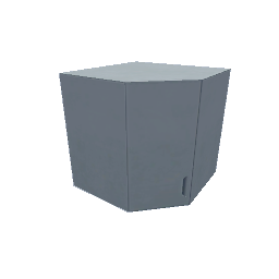TS4 Modern kitchen set, corner cabinet - blue