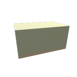 TS4 Modern kitchen set 3, short cabinet - green