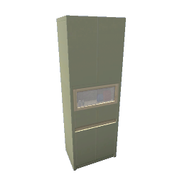 TS4 Modern kitchen set 3, tall cabinet - green