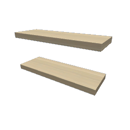 TS4 Modern kitchen set 3, shelves - gray wood