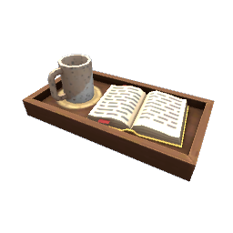 TS4 Cozy tray - medium wood