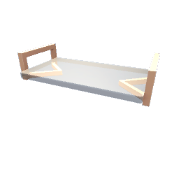 TS4 Glass shelf - rose gold