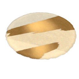 TS4 Abstract design carpet - light brown and gold