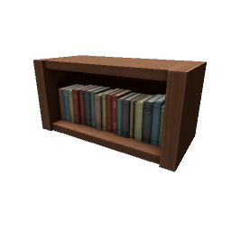 TS4 Sectional bookcase, quarter - medium wood - 1