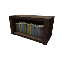 TS4 Sectional bookcase, quarter - dark wood - 2