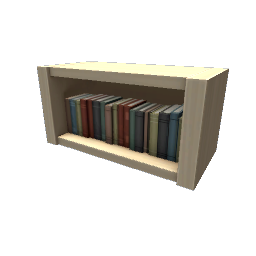 TS4 Sectional bookcase, quarter - light wood - 1